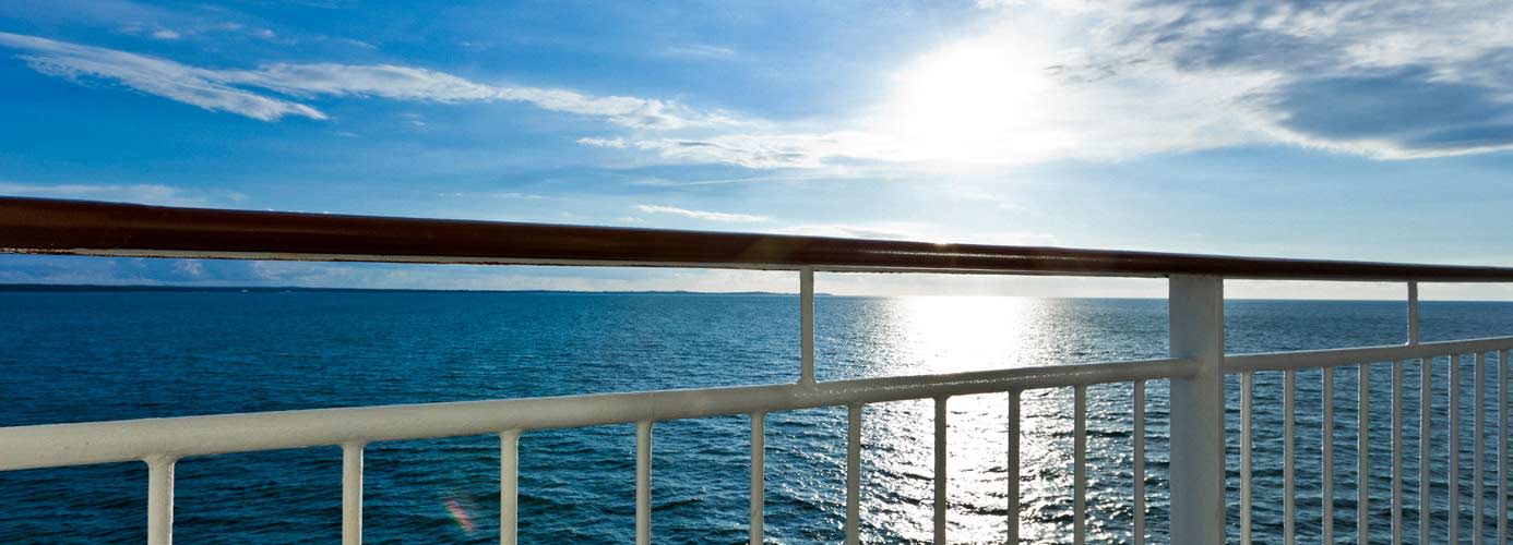 Sea view on deck