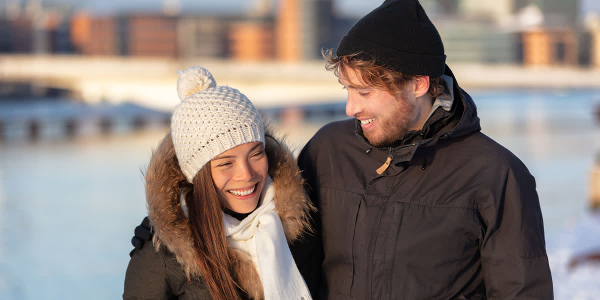 Par ute i København på vinteren