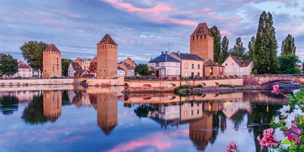 France at dusk