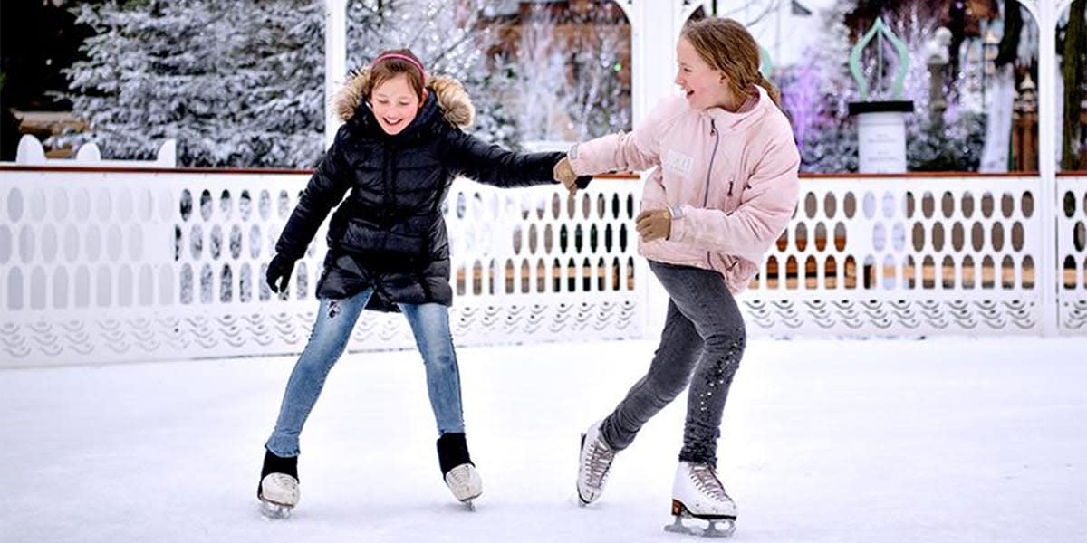 Ice rink at Fredriksberg Runddel, Copenhagen