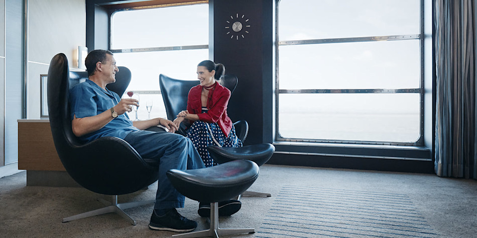 Couple onboard the Dover to France ferry 