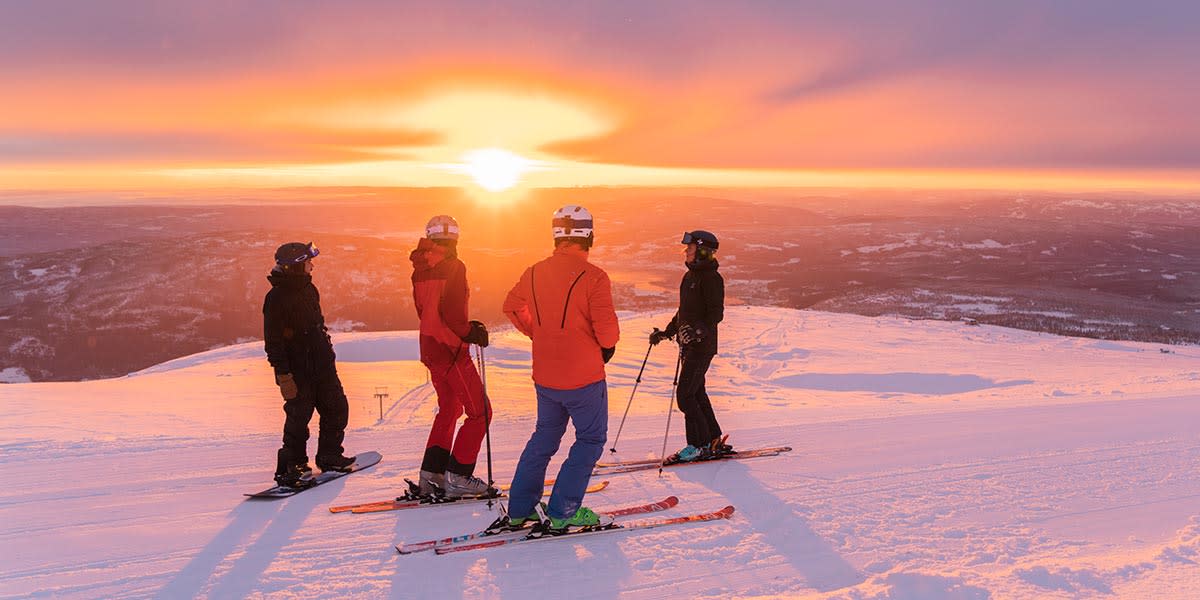 Solnedgang Norefjell 