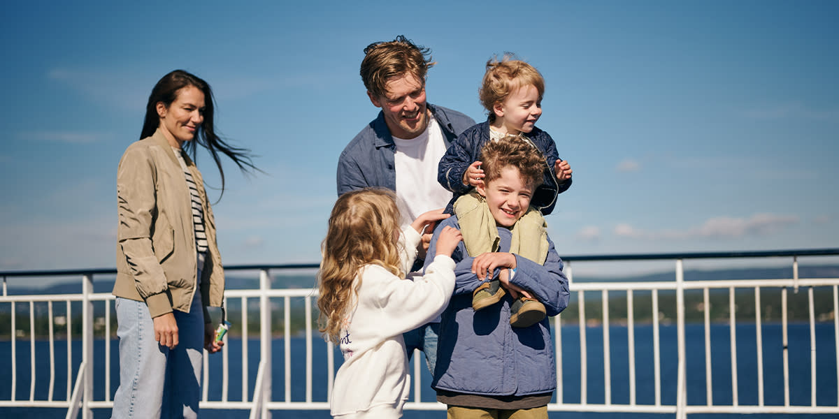 Family with kids onboard