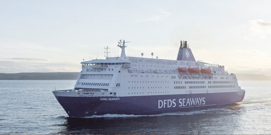 DFDS King Seaways ferry at sea