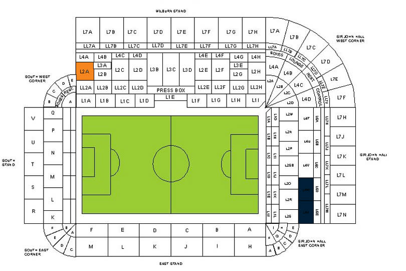 St James Park Seating Plan