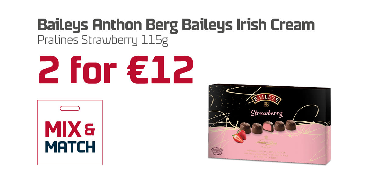 5266 DFDS P4 2022 - Web Panels 1200x600px DUTCH AW.13 - Baileys Anthon Berg Baileys Irish Cream Pralines Strawberry