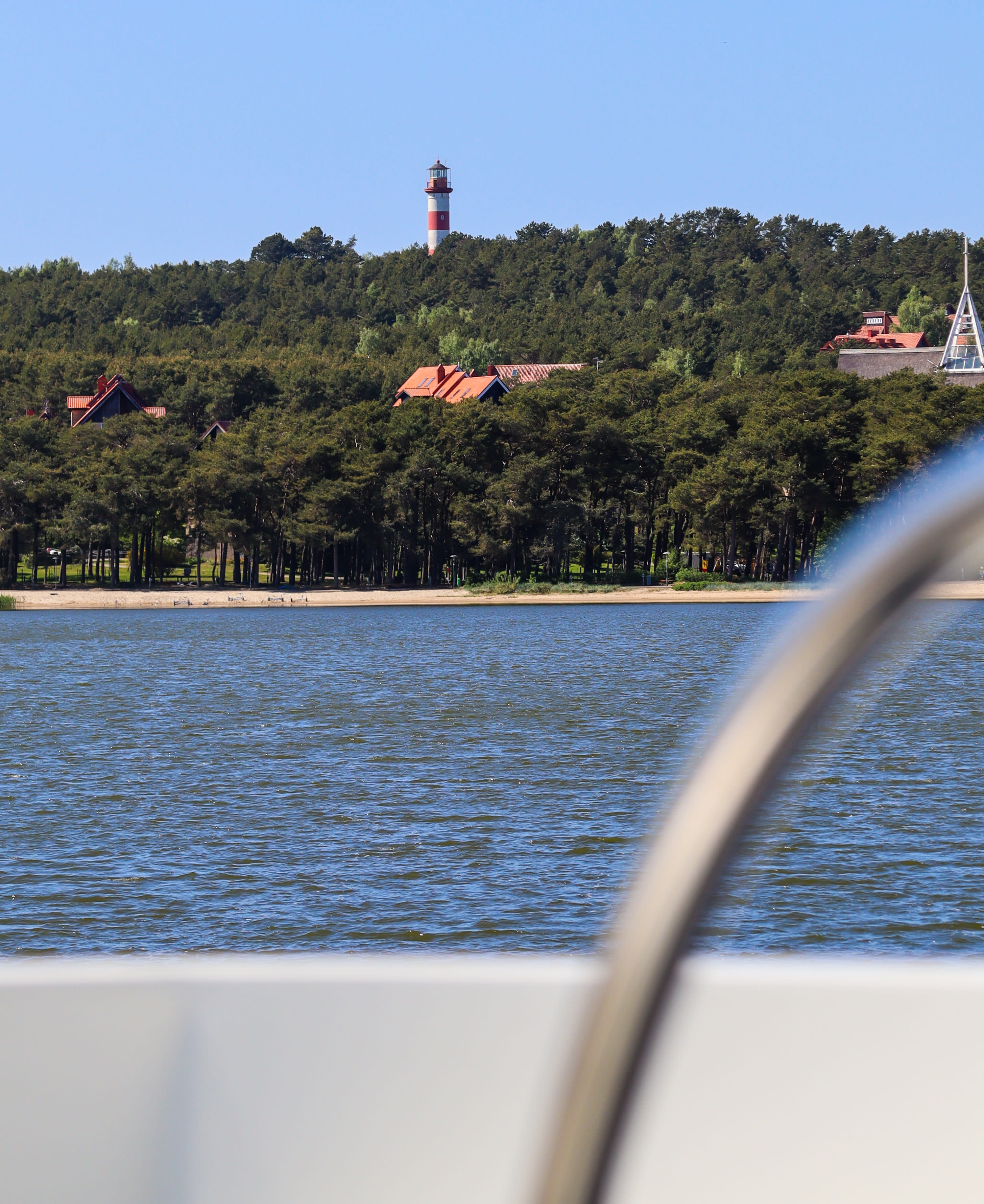Curonian spit from boat