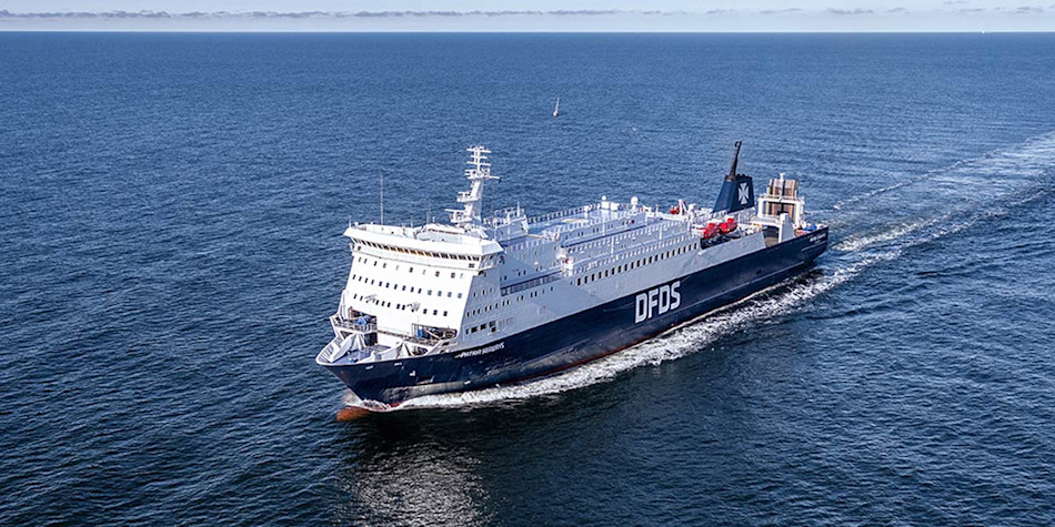 DFDS ferry on the sea - Patria