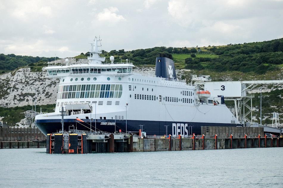 DFDS vessel Dover Seaways in the terminal
