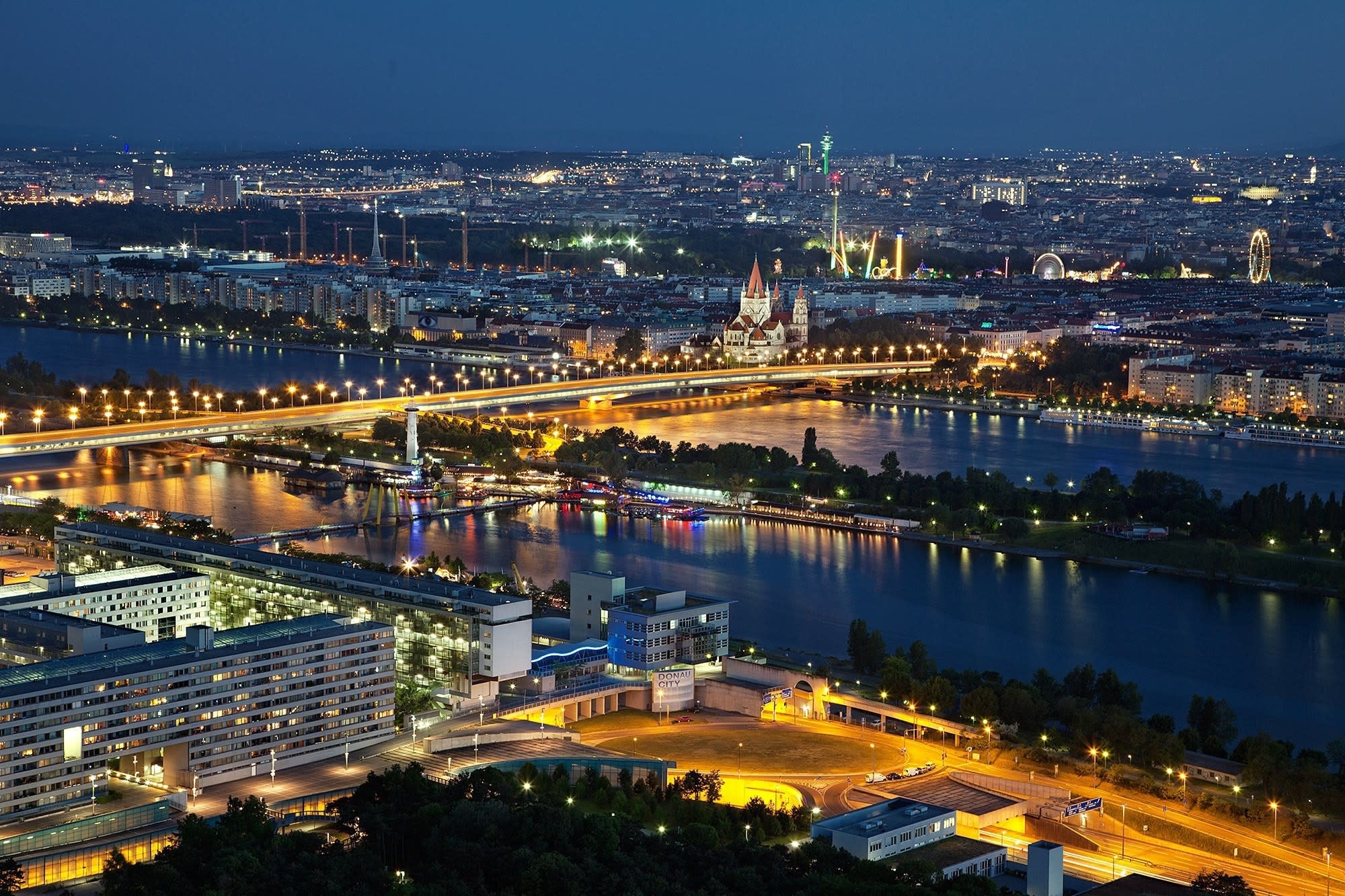 Vienna at dusk