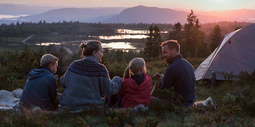 Camping in Norway - family life 