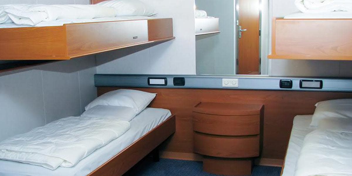 Accessible cabin onboard DFDS ferry