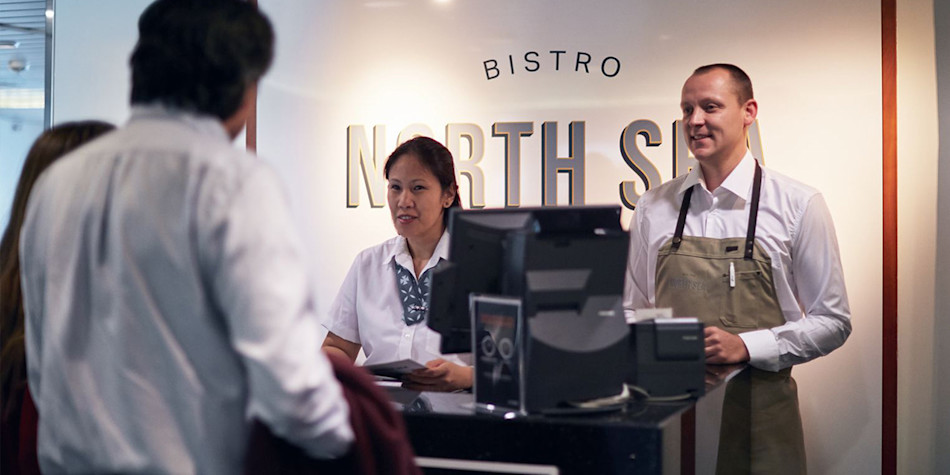 Onboard North Sea Bistro 