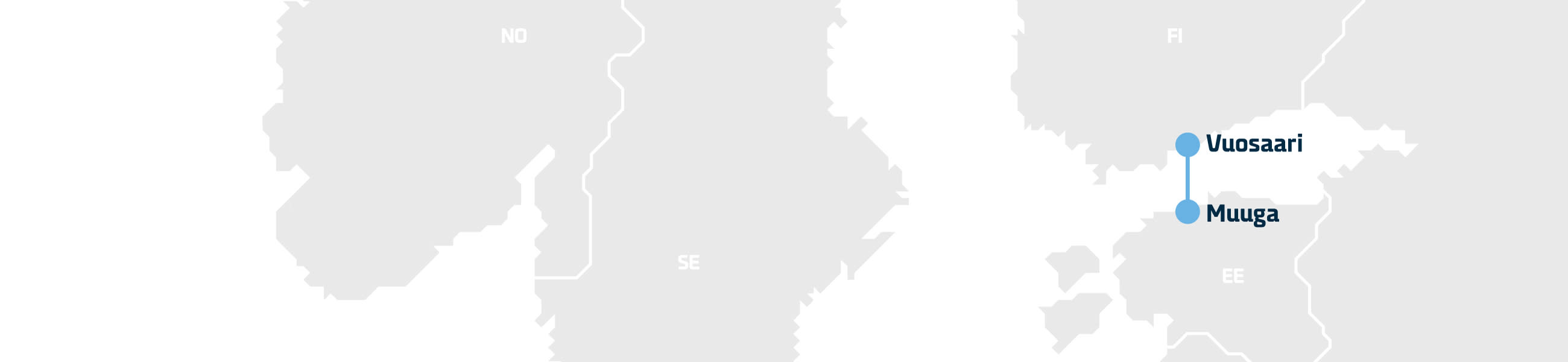 Map infographic of the sea route between Tallinn and Helsiki, showing the whole Scandinavian and Baltic regions 2 1 RM Hero Helsinki Tallinn 2020 04 29