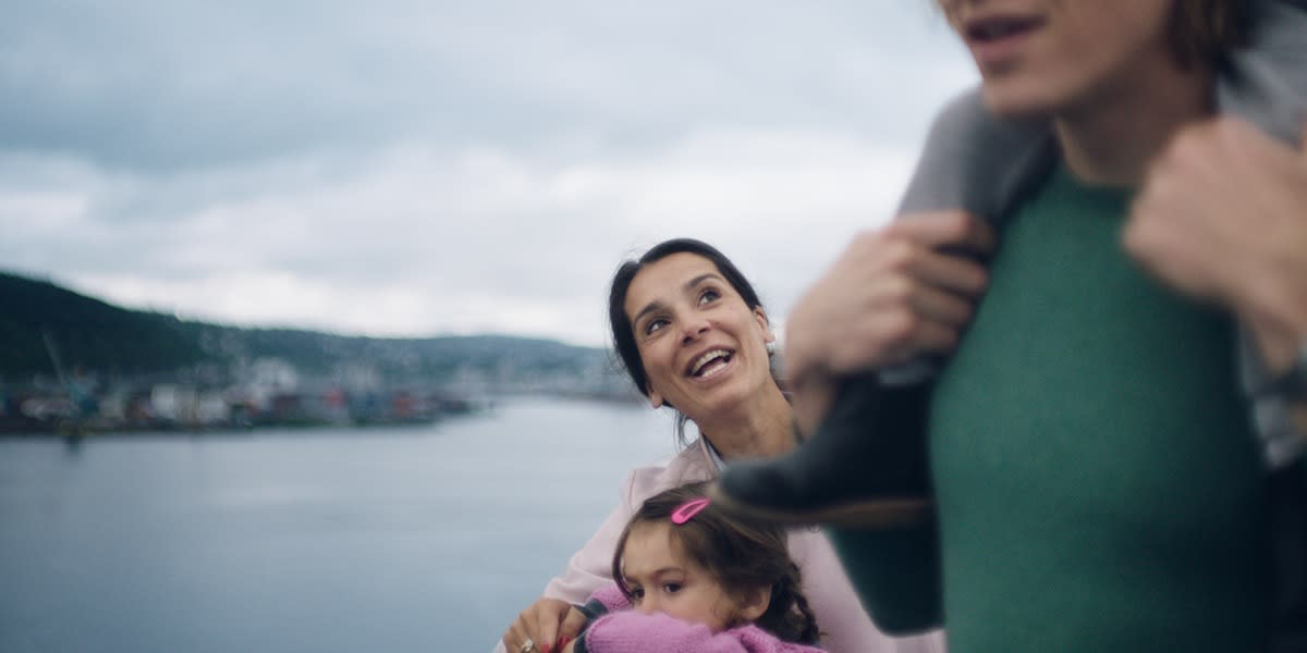 Familie på dæk