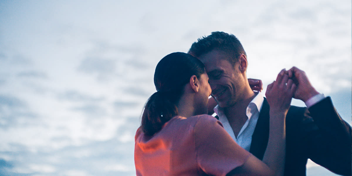 Couple is dancing