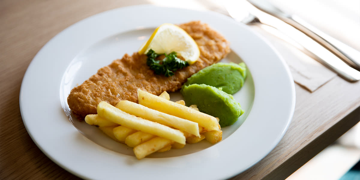 Fish & Chips in 7 seas restaurant