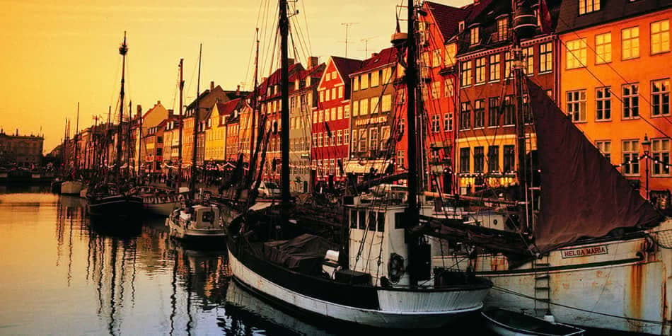 Nyhavn Stadtteil am Abend