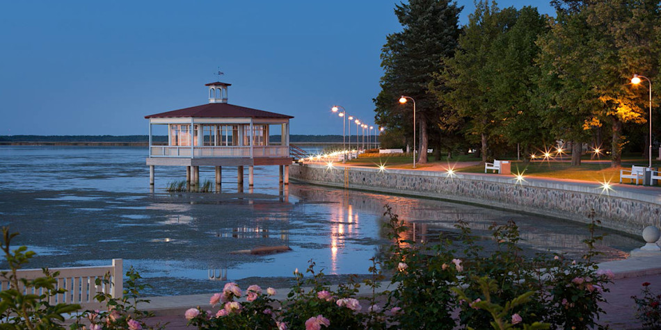 Stunning view over Haapsalu seaside resort in Estonia 