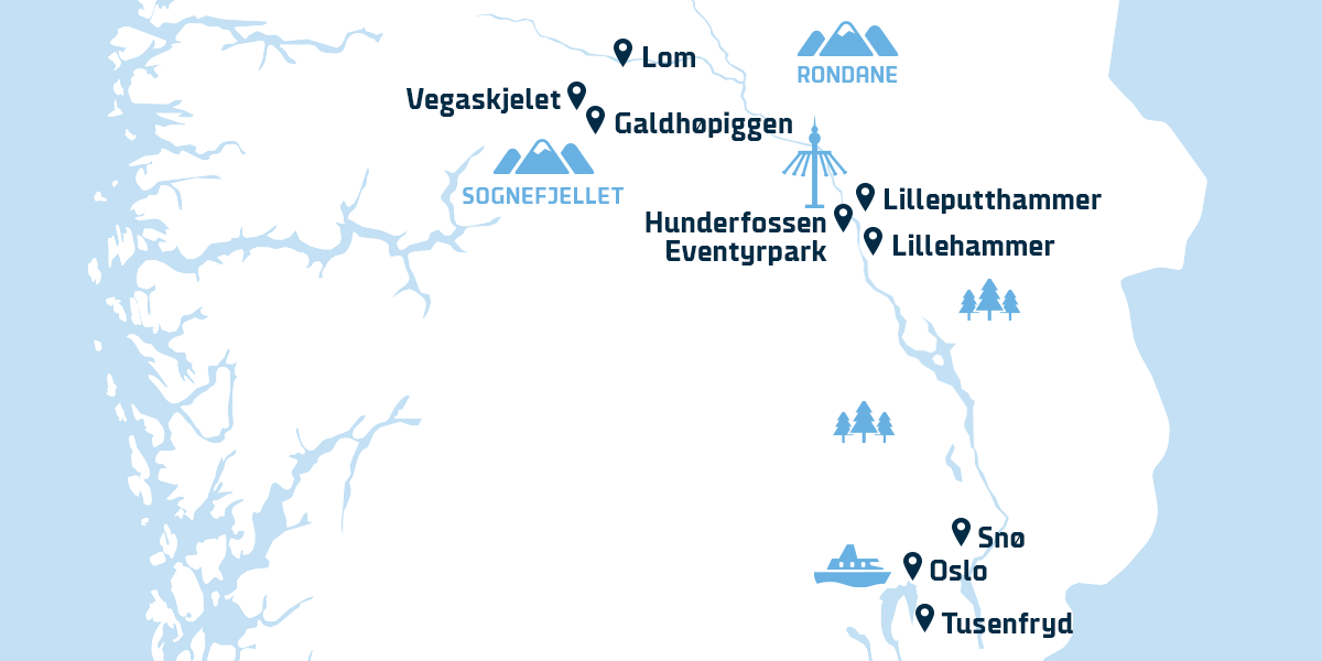 map Lillehammer