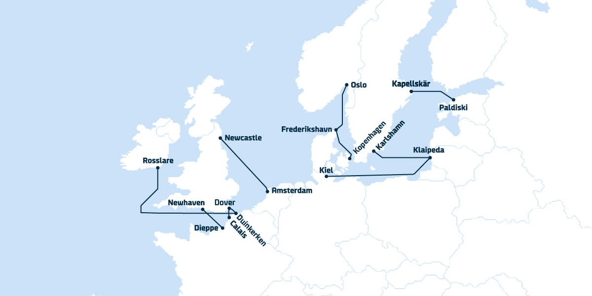 NL Passenger map all routes
