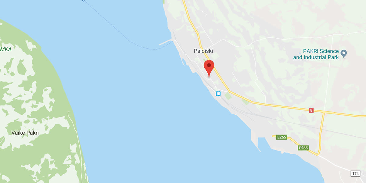 Map of our Paldiski terminal, Estonia terminal