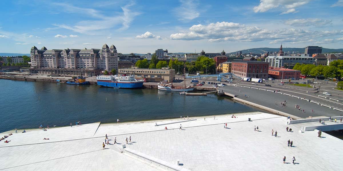 Oslo Opera House rooftop