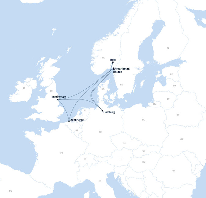 Norway Continental Europe UK Freight Shipping DFDS