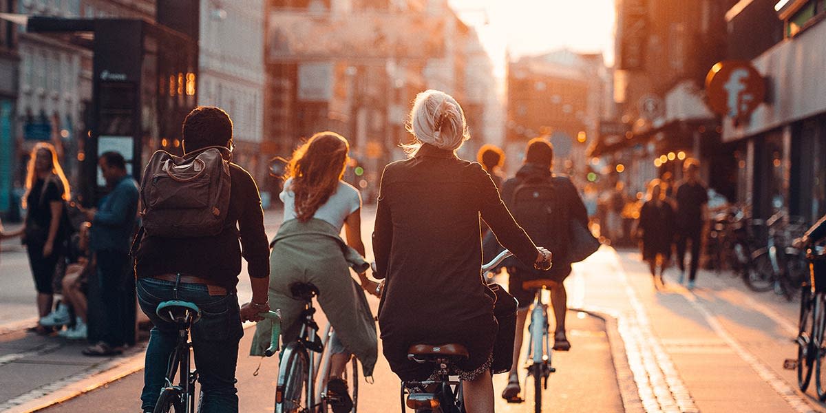 Biking in Copenhagen