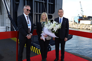 Peder Gellert Pedersen - Eva Lundstedt - Selçuk Boztepe at the naming ceremony in Istanbul March 2019