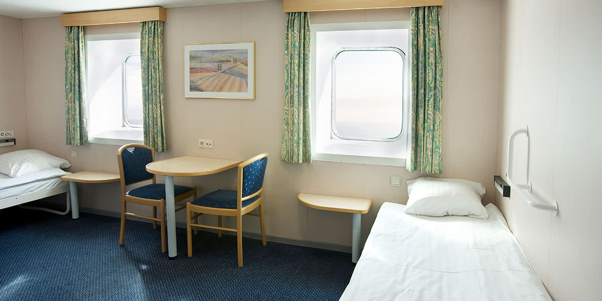 Accessible cabin onboard Copenhagen-Oslo