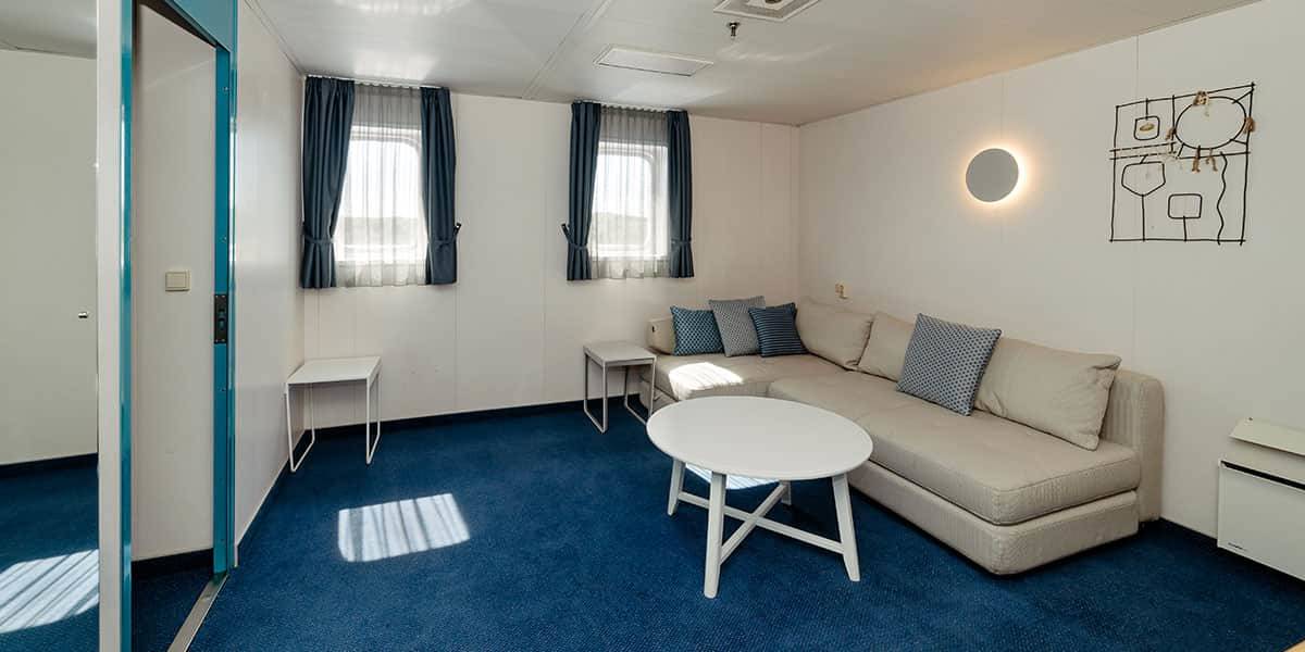Commodore cabin on Patria Seaways Commodore cabin on Patria Seaways