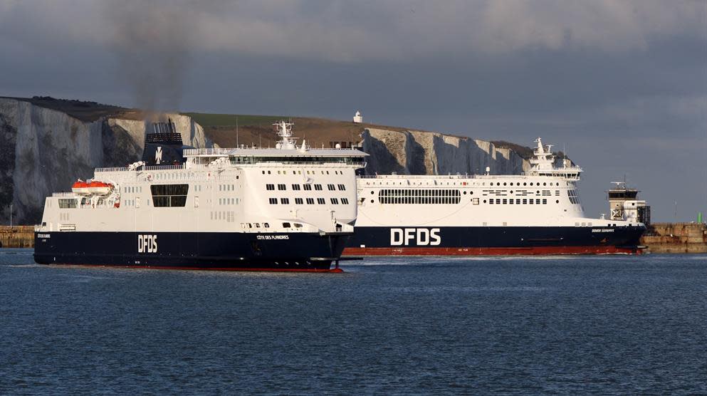 DFDS ferries Channel small