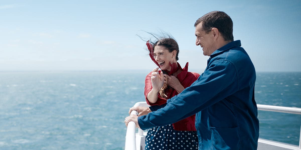 Couple onboard Dover-France ferry