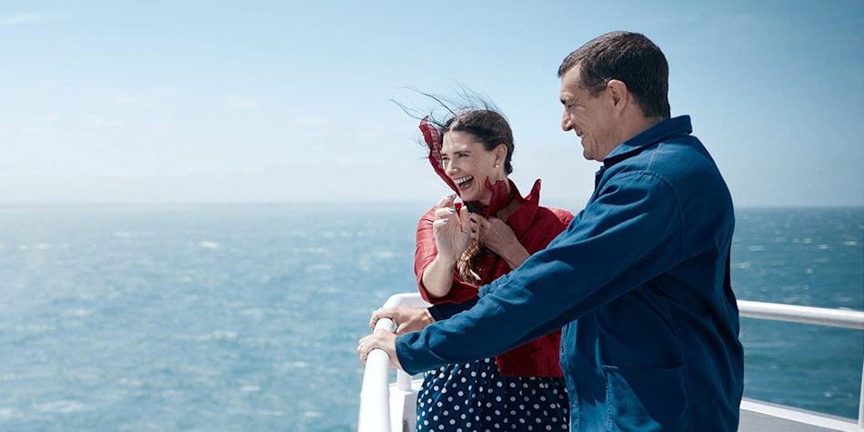 Couple onboard DFDS ferry
