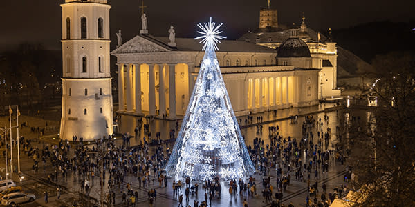 Christmas tree in Vilnius