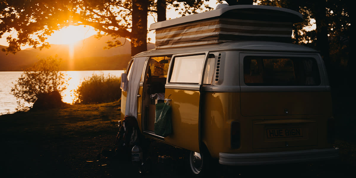 Campervan at Sunset