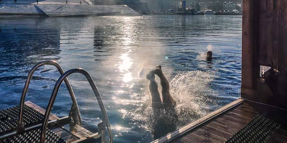 Winter bathing Oslo