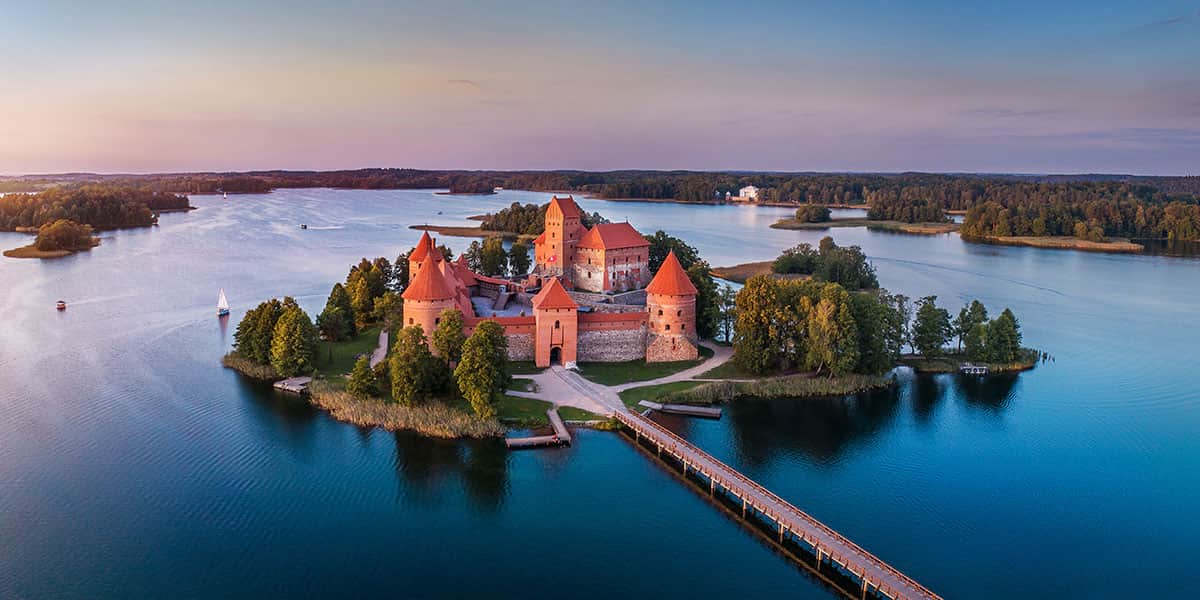 Trakai castle in Lituania