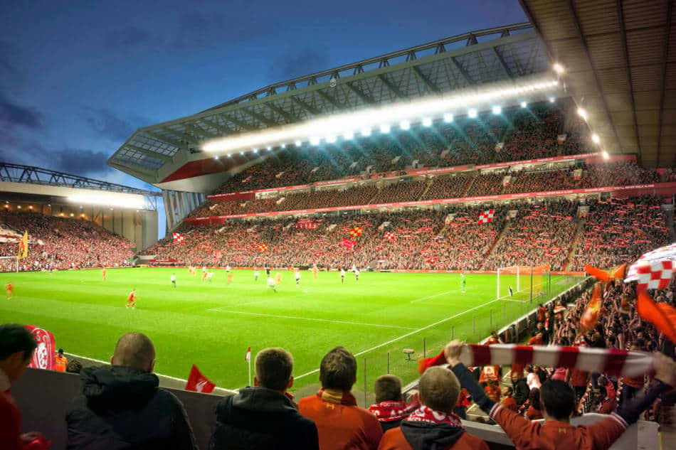 A Sala De Mudança No Estádio De Anfield Em Liverpool, Reino Unido Imagem  Editorial - Imagem de britânico, cidade: 122762180