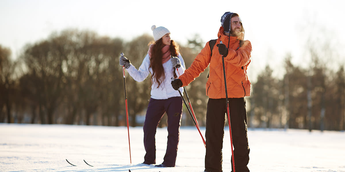 Par på ski 