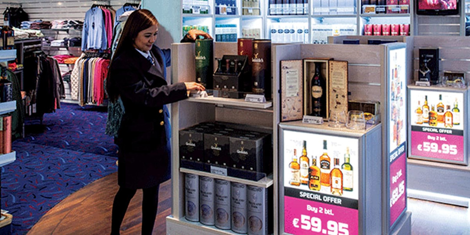 Amsterdam to Newcastle shopping onboard 