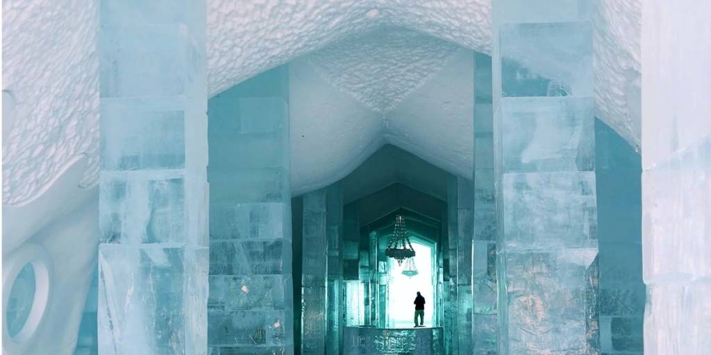 Ice hotel in Sweden