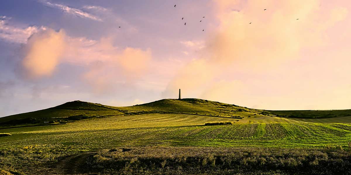 Calais field obelisk