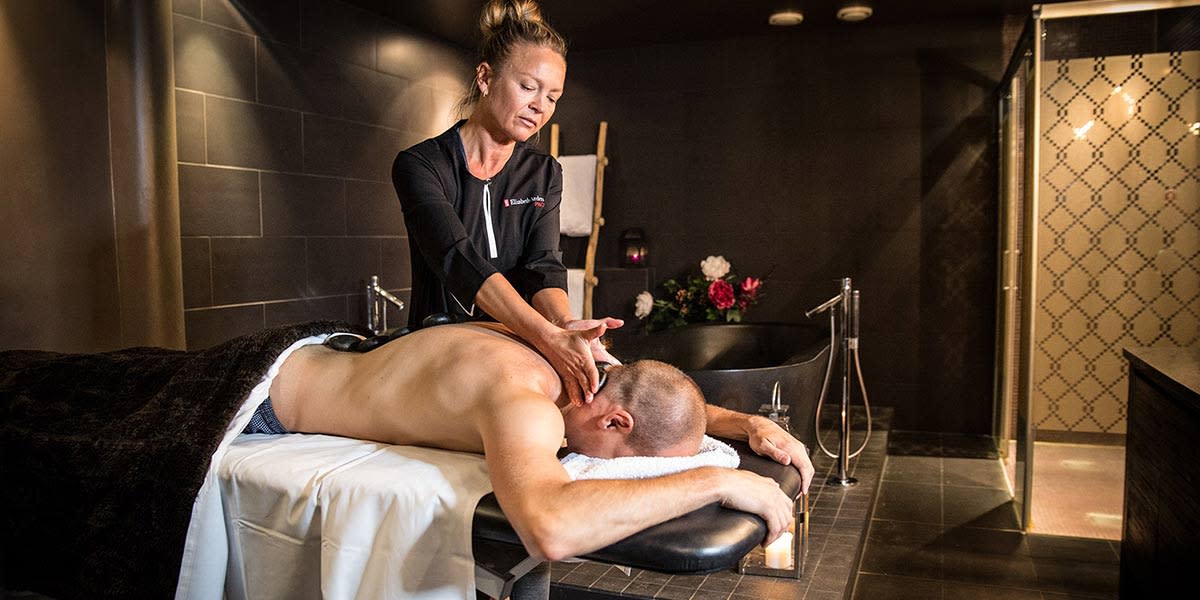 Professional massage in spa