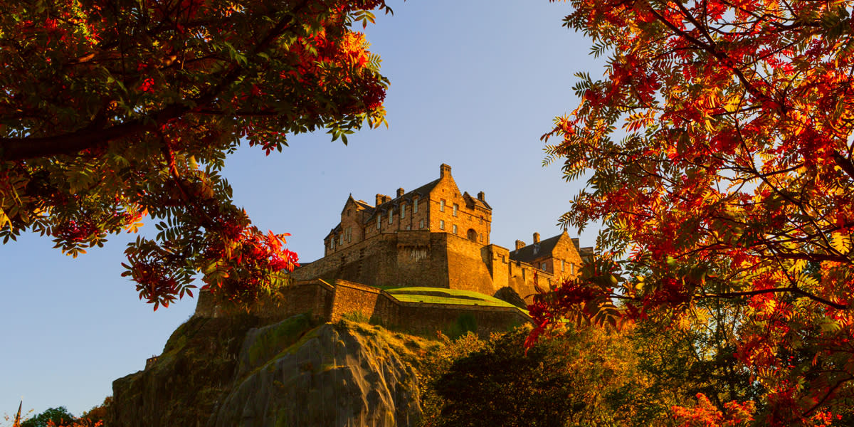 Blick auf Edinburgh Castle 