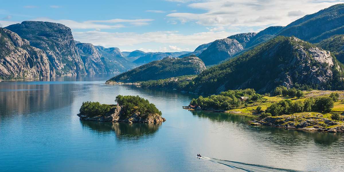 Magnifique fjors en Norvège