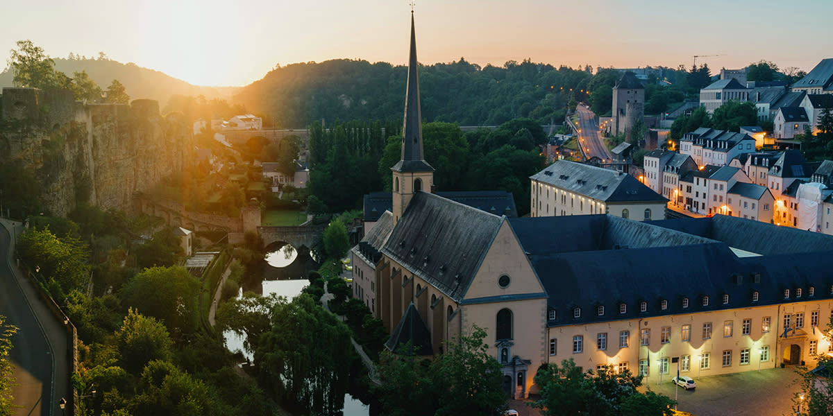 Sunrise over Luxembourg City
