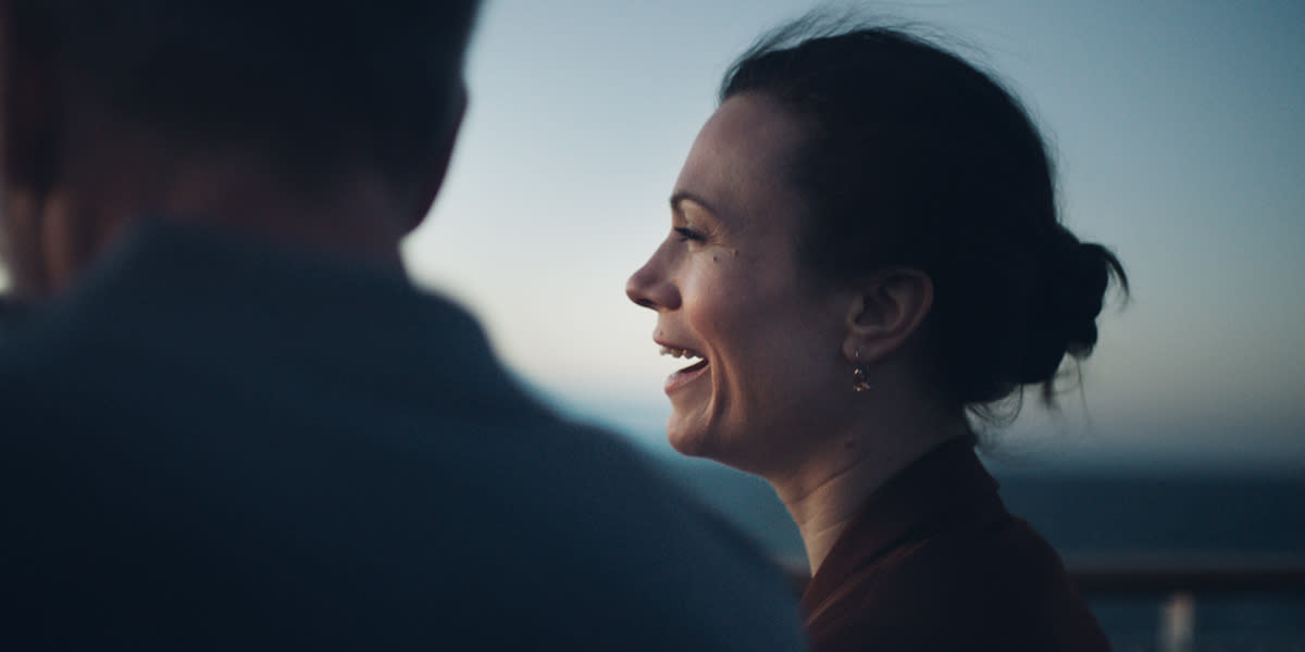 A couple on the ship deck GROWING SENIORS CO - Couple on deck