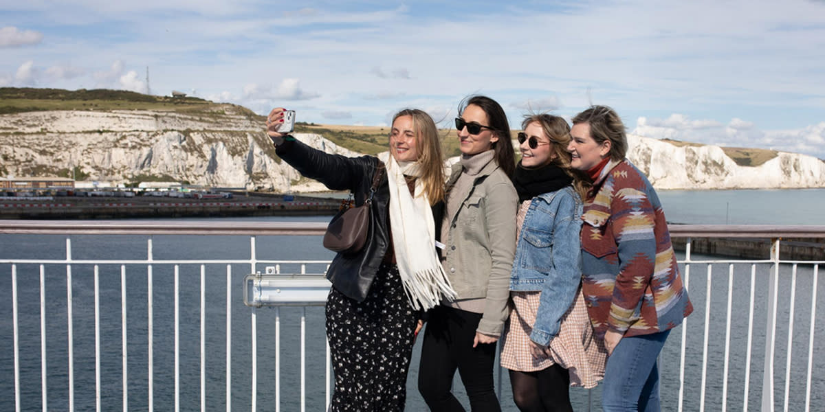 Friends onboard DFDS ferry Friends onboard DFDS ferry